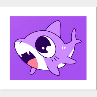 Violet baby Shark Posters and Art